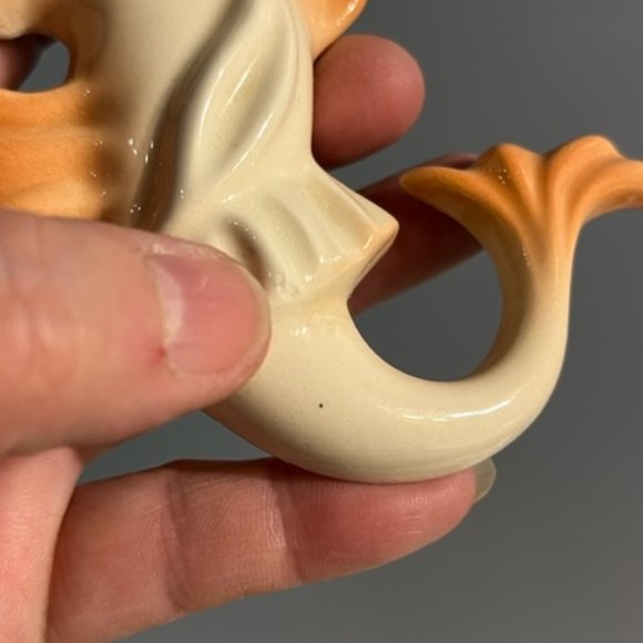 Arnels Ceramic Set of 3 Fish Decor Bathroom Wall decor Vtg Anthropomorphic READ - Picture 3 of 4